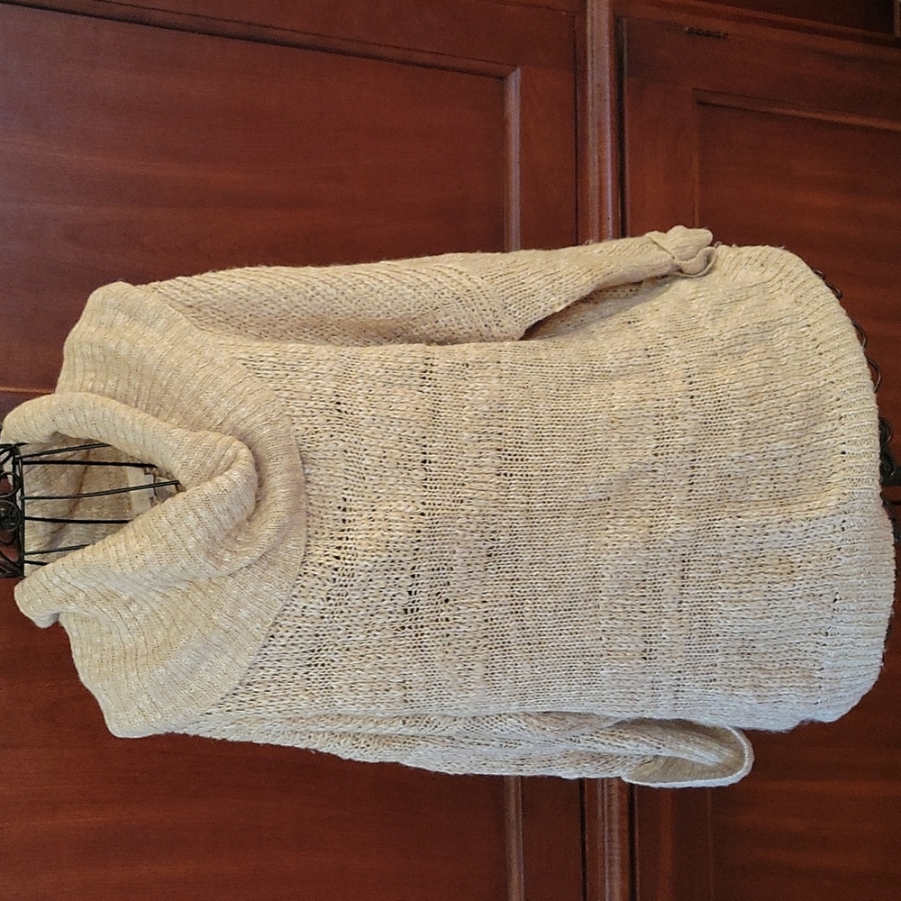 Chicos Knotted Cowl Neck Sweater size 16